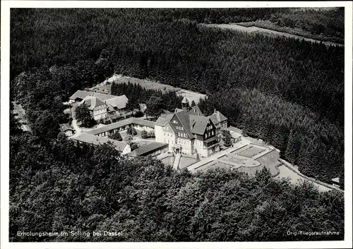 Ak Dassel in Niedersachsen, Fliegeraufnahme, Solling, CVJM Erholungsheim