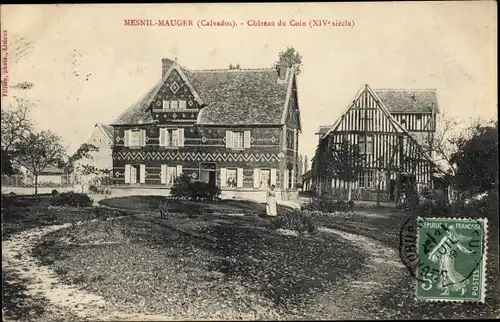 Ak Le Mesnil Mauger Calvados, Chateau du Coin