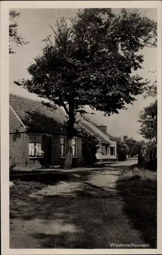 Ak Westenschouwen Zeeland Niederlande, Straat