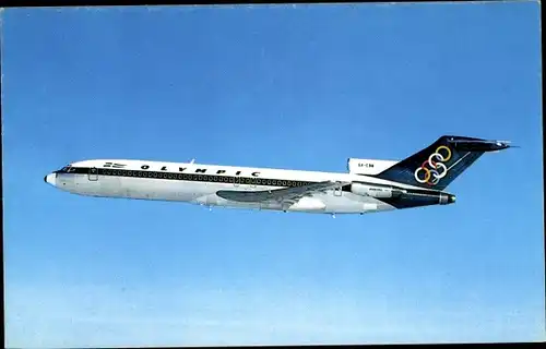 Ak Griechisches Passagierflugzeug, Olympic Airways, Boeing 727 200