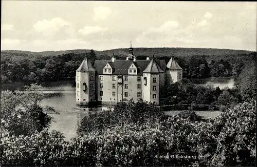 Ak Glücksburg an der Ostsee, Blick auf das Schloss
