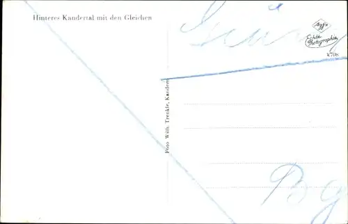 Ak Kandern im Schwarzwald Baden, Teilansicht, Hinteres Kandertal, Gleichen