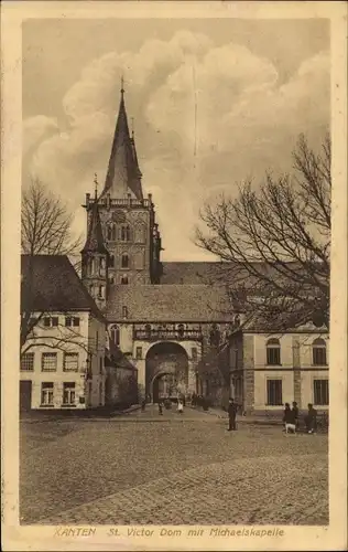 Ak Xanten am Niederrhein, St. Victordom mit Michaelskapelle