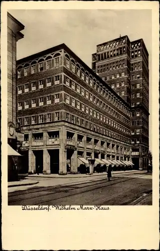 Ak Düsseldorf am Rhein, Wilhelm-Marx-Haus