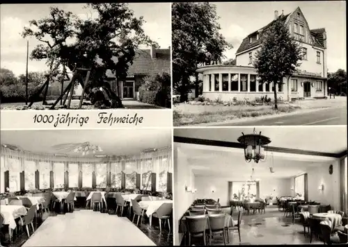 Ak Erle Dorsten in Westfalen, Haus Weidmannsheil, Innenansicht, Fehmeiche