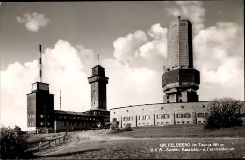 Ak Niederreifenberg Schmitten im Taunus, Großer Feldberg, Aussichtsturm, Sendemast, Fernmeldeturm