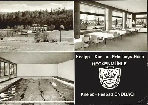 Ak Bad Endbach in Hessen, Erholungsheim Heckenmühle