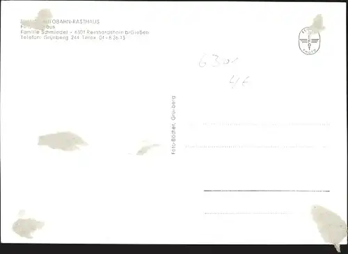 Ak Reinhardshain Grünberg in Hessen, Autobahn-Rasthaus, Personalhaus