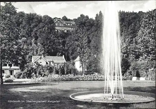 Ak Ründeroth Engelskirchen im Oberbergischen Kreis, Kurgarten