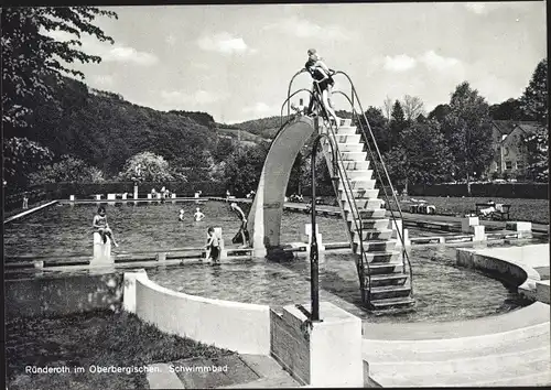 Ak Ründeroth Engelskirchen im Oberbergischen Kreis, Freibad