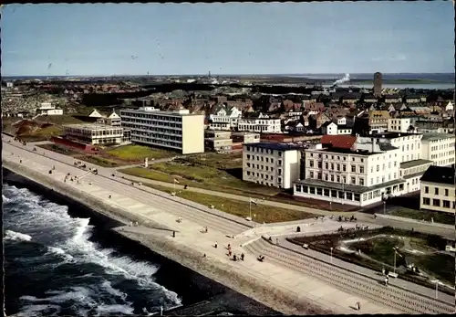 Ak Nordseebad Norderney Ostfriesland, Fliegeraufnahme