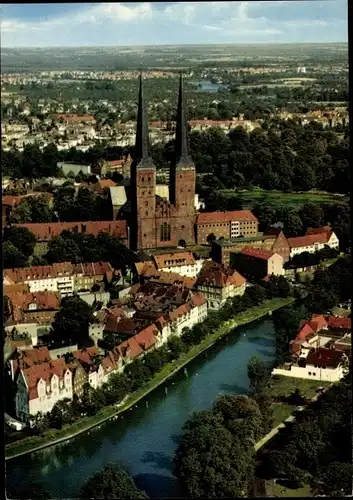 Ak Hansestadt Lübeck, Fliegeraufnahme