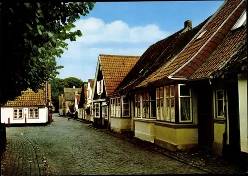 Ak Schleswig an der Schlei, Fischersiedlung auf dem Holm