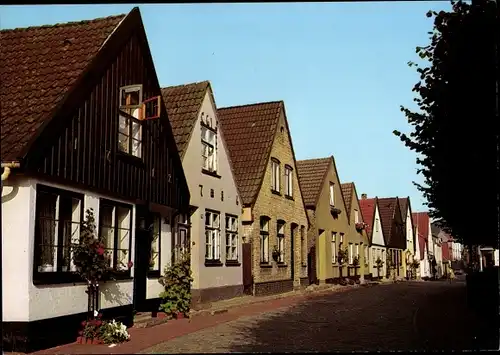 Ak Schleswig an der Schlei, Fischersiedlung auf dem Holm