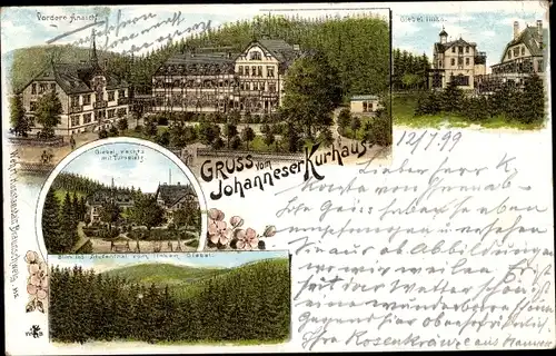 Litho Clausthal Zellerfeld im Oberharz, Johanneser Kurhaus, Turnplatz