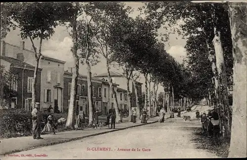 Ak Saint Clement Meurthe et Moselle, Avenue de la gare