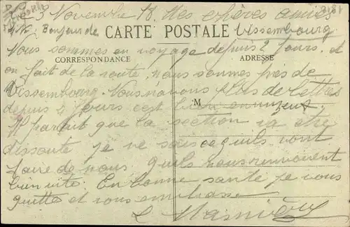 Ak Saint Clement Meurthe et Moselle, Avenue de la gare