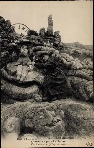 Ak Rothéneuf Ille-et-Vilaine, L'Emite sculptant les Rochers