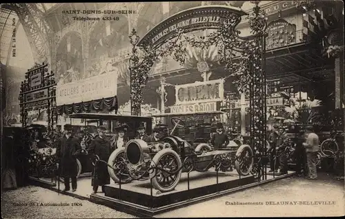 Ak Saint Denis sur Seine, Salon de l'Automobile 1904