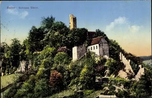 Ak Baden Kanton Aargau Schweiz, Le Chateau de Stein