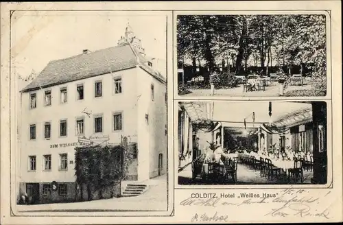 Ak Colditz in Sachsen, Hotel weißes Haus