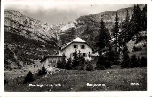 Ak Kapellen Neuberg an der Mürz Steiermark, Waxriegelhaus, Rax