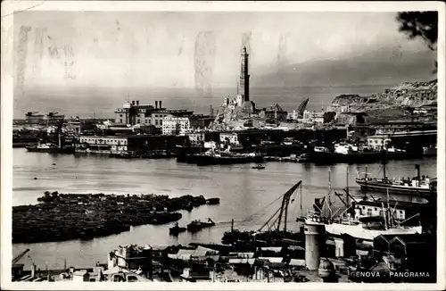 Ak Genova Genua Liguria, Panorama