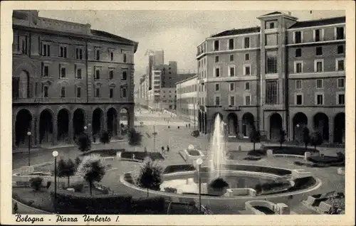 Ak Bologna Emilia Romagna, Piazza Umberto I.