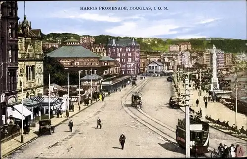Ak Douglas Isle of Man, Harris Promenade