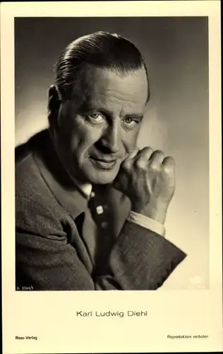 Ak Schauspieler Karl Ludwig Diehl, Portrait