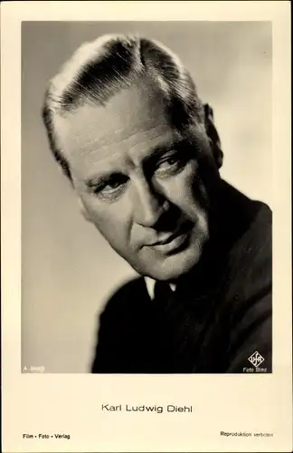 Ak Schauspieler Karl Ludwig Diehl, Portrait