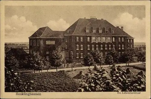 Ak Recklinghausen in im Ruhrgebiet, Evangelisches Lehrerseminar
