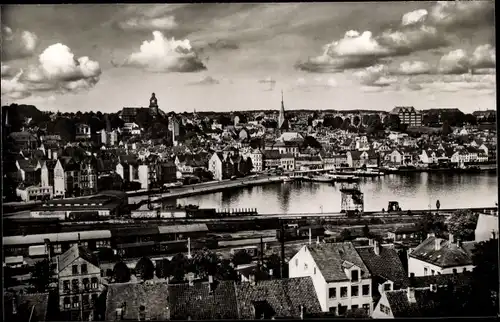 Ak Flensburg in Schleswig Holstein, Panorama