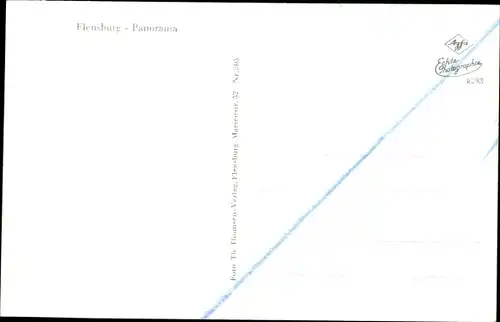Ak Flensburg in Schleswig Holstein, Panorama