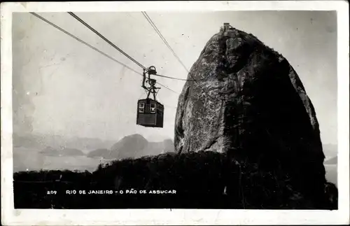 Ak Rio de Janeiro Brasilien, O Pao de Assucar