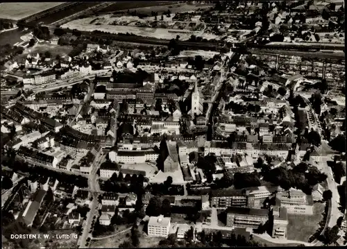 Ak Dorsten in Westfalen, Luftaufnahme