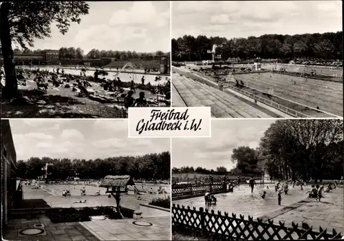 Ak Gladbeck im Ruhrgebiet Westfalen, Freibad