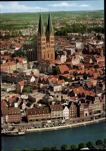 Ak Hansestadt Lübeck, Fliegeraufnahme