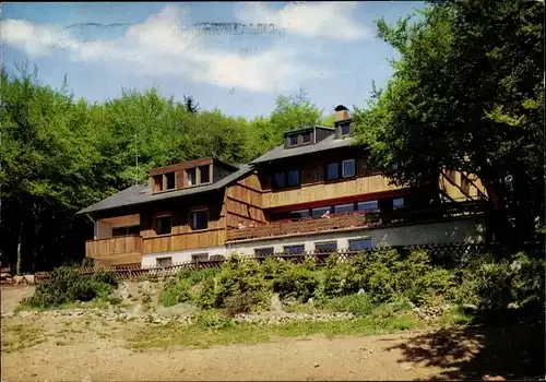 Ak Bischofsheim an der Rhön in Unterfranken, Bergwanderhütte Neustädter Haus am Käuling