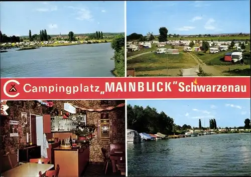 Ak Schwarzenau Schwarzach am Main Unterfranken, Campingplatz Mainblick