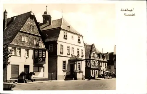 Ak Kirchberg Hunsrück, Rathaus, Fachwerkhäuser