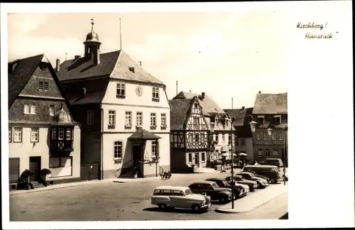 Ak Kirchberg Hunsrück, Marktansicht, Rathaus