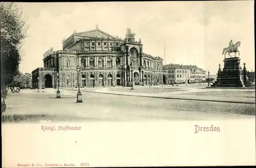 Ak Dresden, Königliches Hoftheater