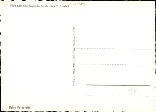 Ak Undeloh in der Lüneburger Heide, Magdalenen Kapelle, 11. Jahrhundert