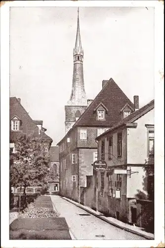 Ak Hameln, Blick durch die Zehnthofstraße auf die Marktkirche