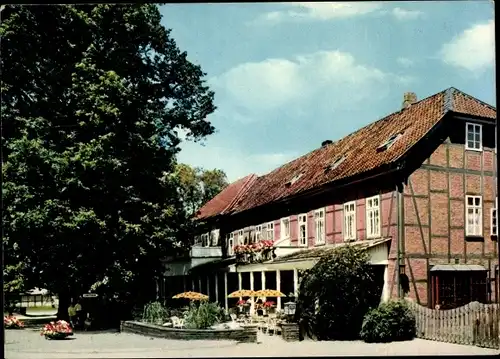 Ak Göhrde in Niedersachsen, Hotel zur Göhrde, Fachwerk