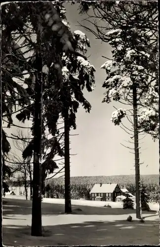 Ak Sankt Andreasberg Braunlage im Oberharz, Gaststätte Sonnenberg, Winter
