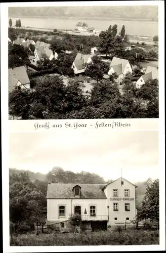 Ak Fellen Sankt Goar am Rhein, Panorama, Pension Haus Erholung