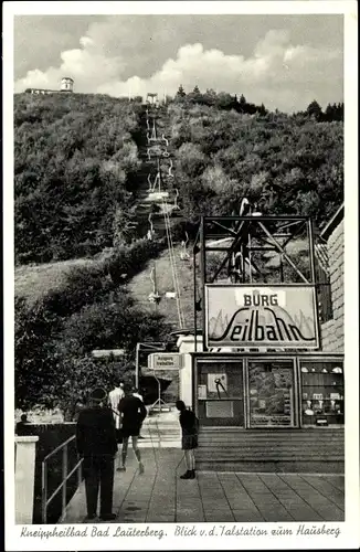 Ak Bad Lauterberg, Blick von der Talstation zum Hausberg, Burgseilbahn Ausgang