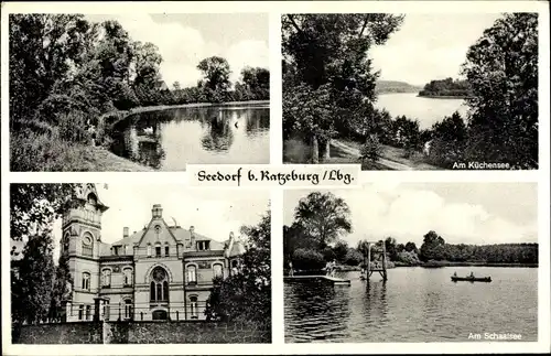 Ak Seedorf bei Ratzeburg Lauenburg, Am Küchensee, Am Schaalsee